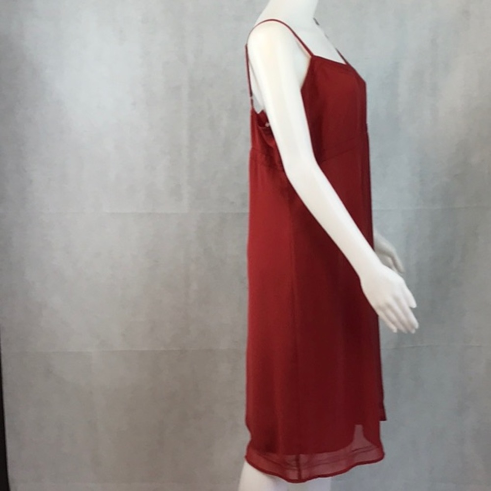 Red slip dress spaghetti strap size 13/14 vintage - Picture 4 of 7